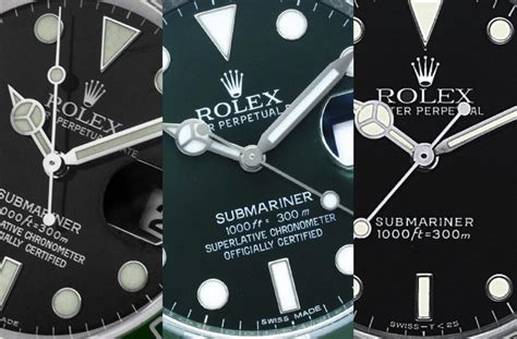 rolex dial types.